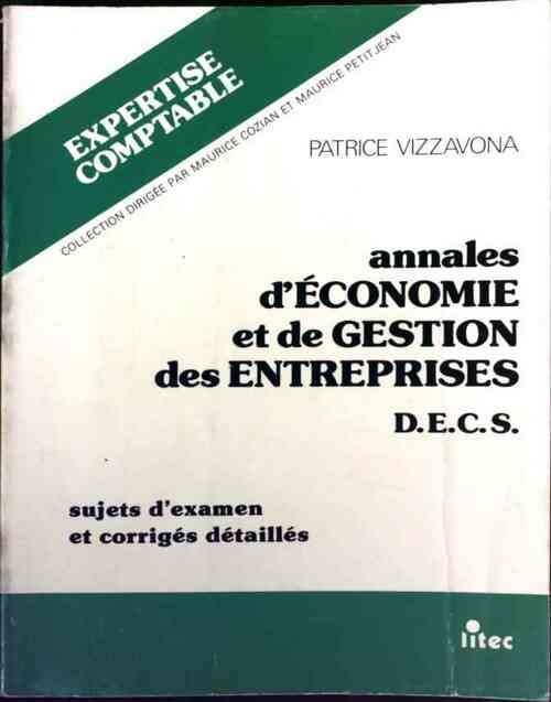 Annales d'économie et de gestion des entreprises - Patrice Vizzavona